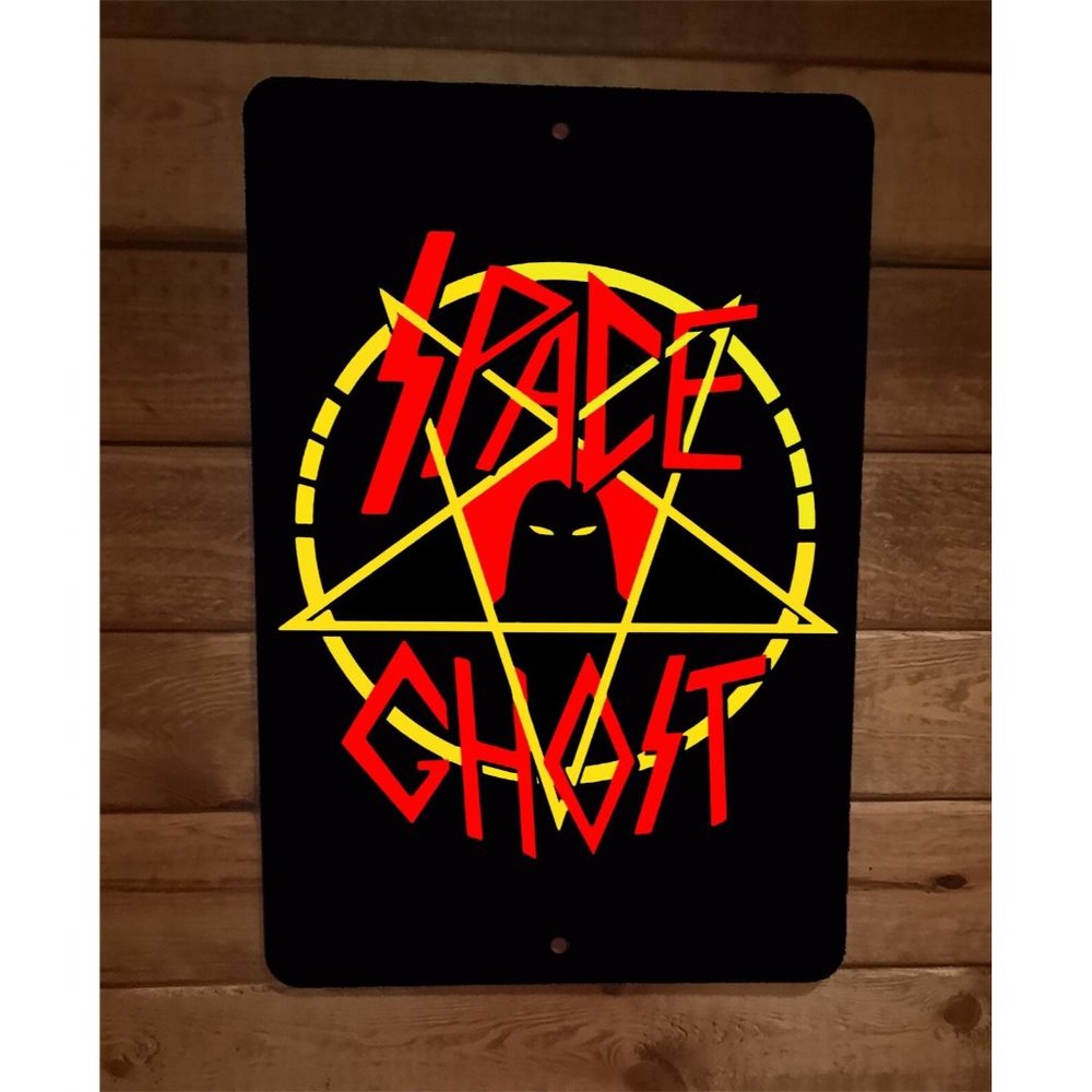 Space Ghost Slayer Music Group Parody 8x12 Metal Wall Sign‎